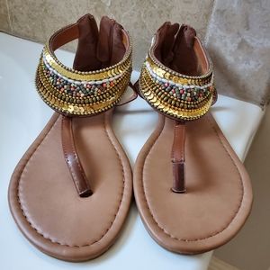 Madden Girl Beaded Sandals